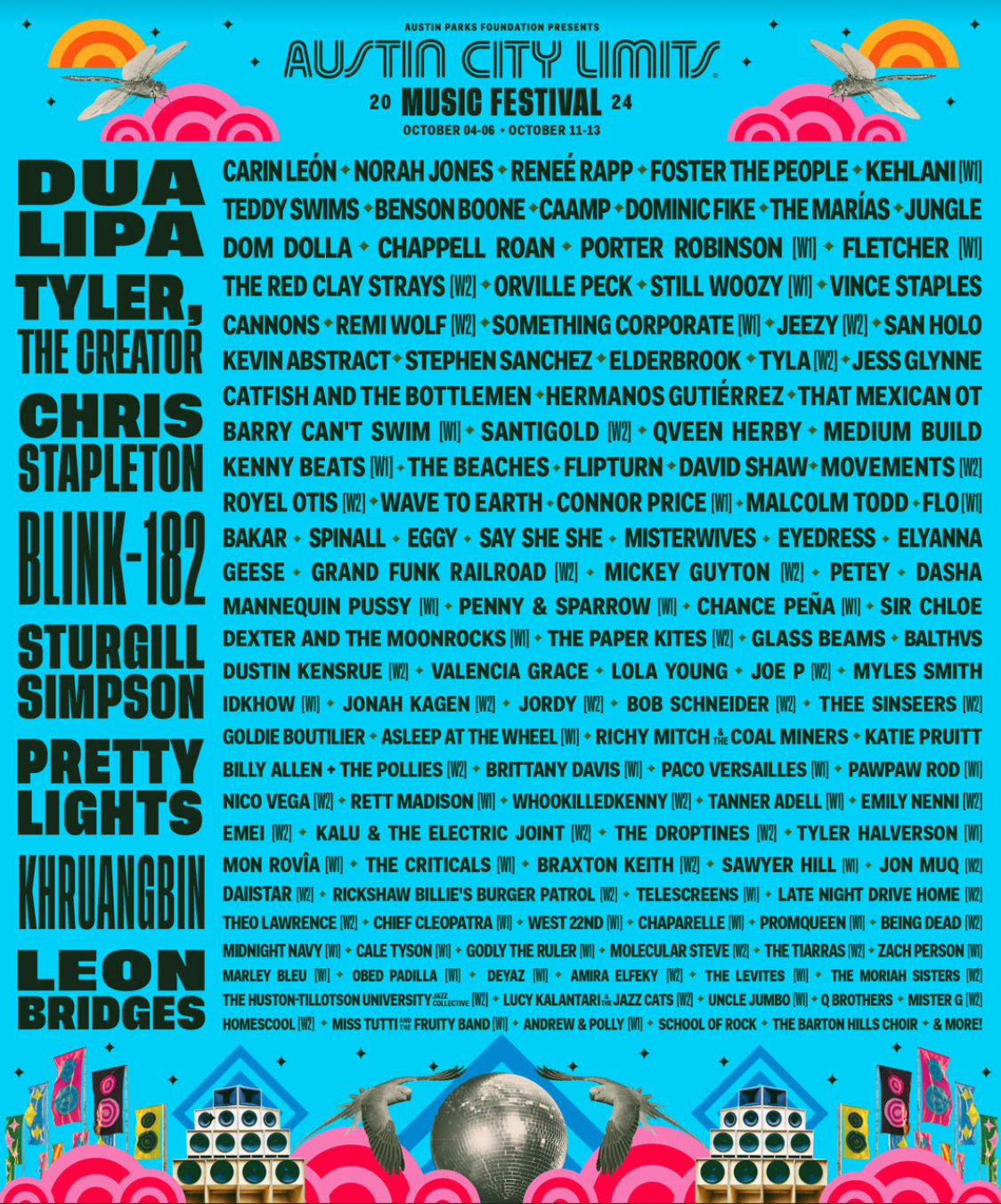 ACL Festival 2024 Lineup Goes Big with Dua Lipa, Tyler, The Creator, and Chris Stapleton